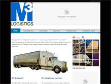 Tablet Screenshot of m3logistics.com